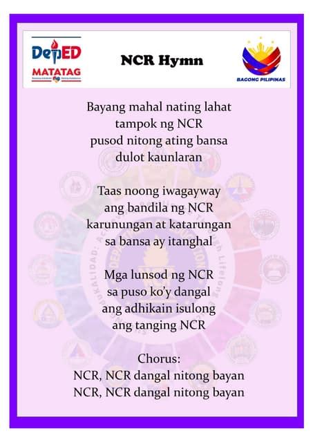ncr hymn lyrics|NCR HYMN WITH LYRICS .